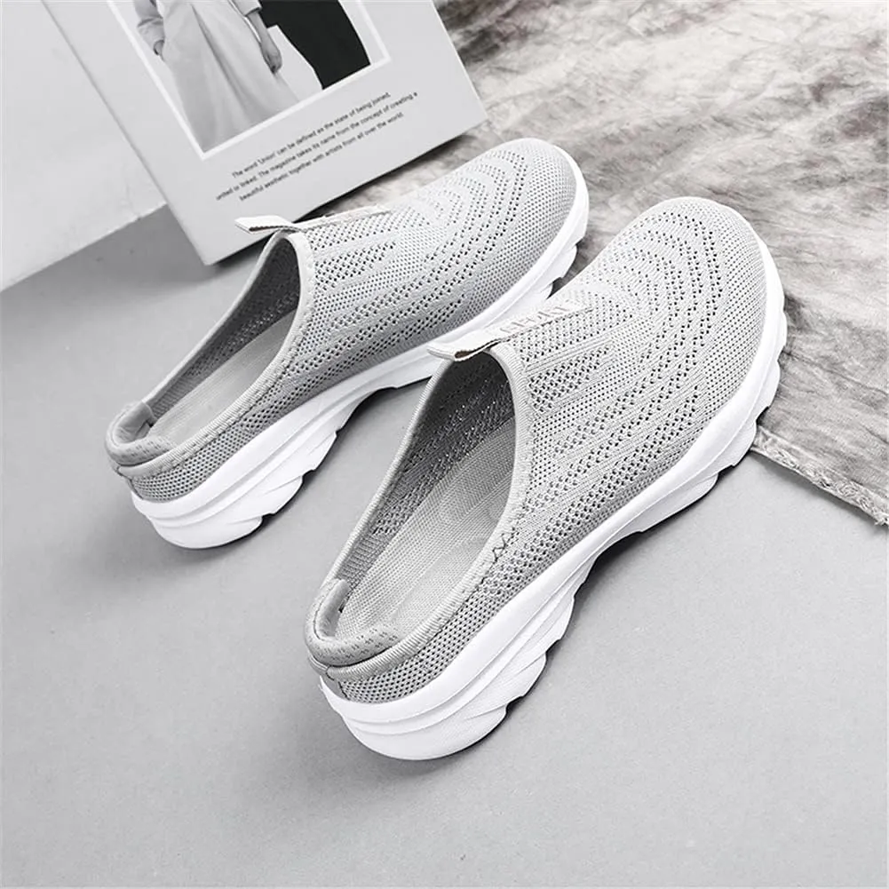 LLTMALL Women's Lightweight Closed Toe Slippers Slip-on Backless Sneakers Mesh Mule Shoes