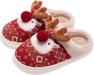 LNERIP Womens Mens Winter Warm Latex Cotton Slippers Original Unisex Comfortable Slipper House Couple Shoes Indoor Outdoor