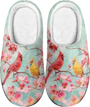 Lotusorchid Home Slipper Warm Cozy House Slipper Memory Foam Closed Toe Scuff Slipper Slip On Clog Slipper for Women Men, Non-Slip Comfy Winter Slipper
