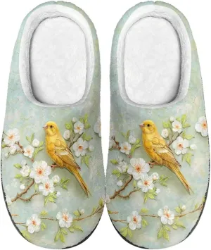 Lotusorchid Home Slipper Warm Cozy House Slipper Memory Foam Closed Toe Scuff Slipper Slip On Clog Slipper for Women Men, Non-Slip Comfy Winter Slipper