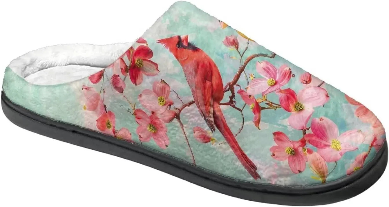 Lotusorchid Home Slipper Warm Cozy House Slipper Memory Foam Closed Toe Scuff Slipper Slip On Clog Slipper for Women Men, Non-Slip Comfy Winter Slipper