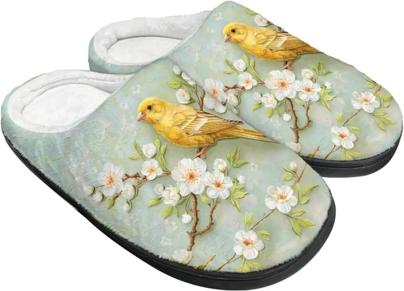 Lotusorchid Home Slipper Warm Cozy House Slipper Memory Foam Closed Toe Scuff Slipper Slip On Clog Slipper for Women Men, Non-Slip Comfy Winter Slipper