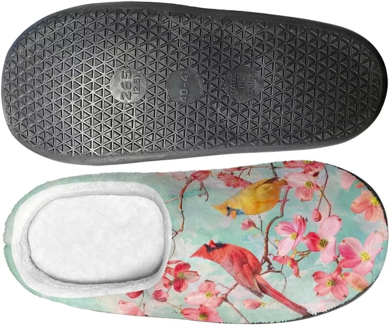Lotusorchid Home Slipper Warm Cozy House Slipper Memory Foam Closed Toe Scuff Slipper Slip On Clog Slipper for Women Men, Non-Slip Comfy Winter Slipper