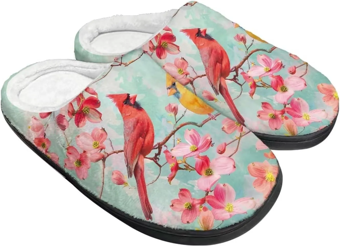 Lotusorchid Home Slipper Warm Cozy House Slipper Memory Foam Closed Toe Scuff Slipper Slip On Clog Slipper for Women Men, Non-Slip Comfy Winter Slipper
