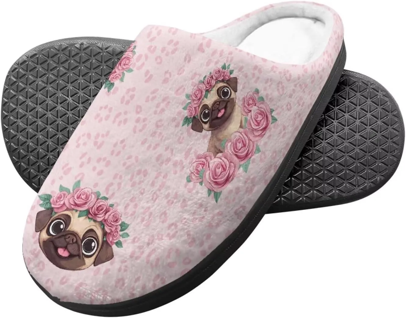 Lotusorchid Slippers for Kids Non Slip Fuzzy Warm Girls House Slipper Anti-Slip Boys Slippers Soft Bedroom Slipper