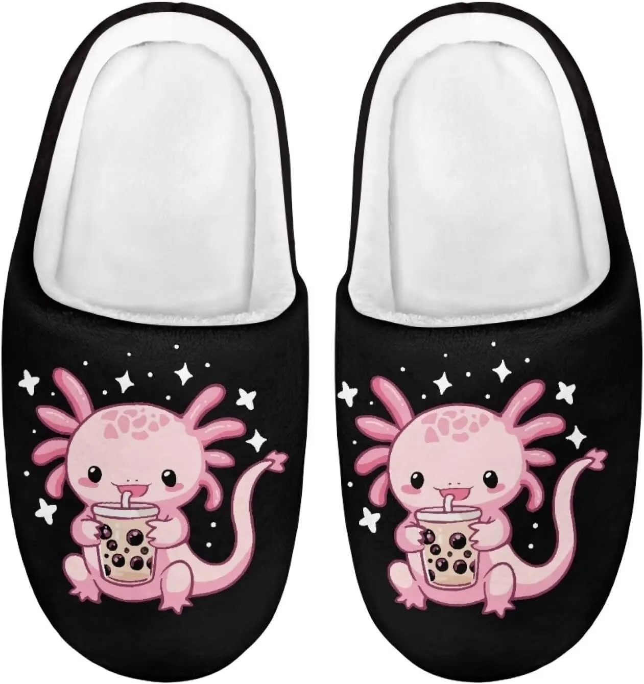 Lotusorchid Slippers for Kids Non Slip Fuzzy Warm Girls House Slipper Anti-Slip Boys Slippers Soft Bedroom Slipper