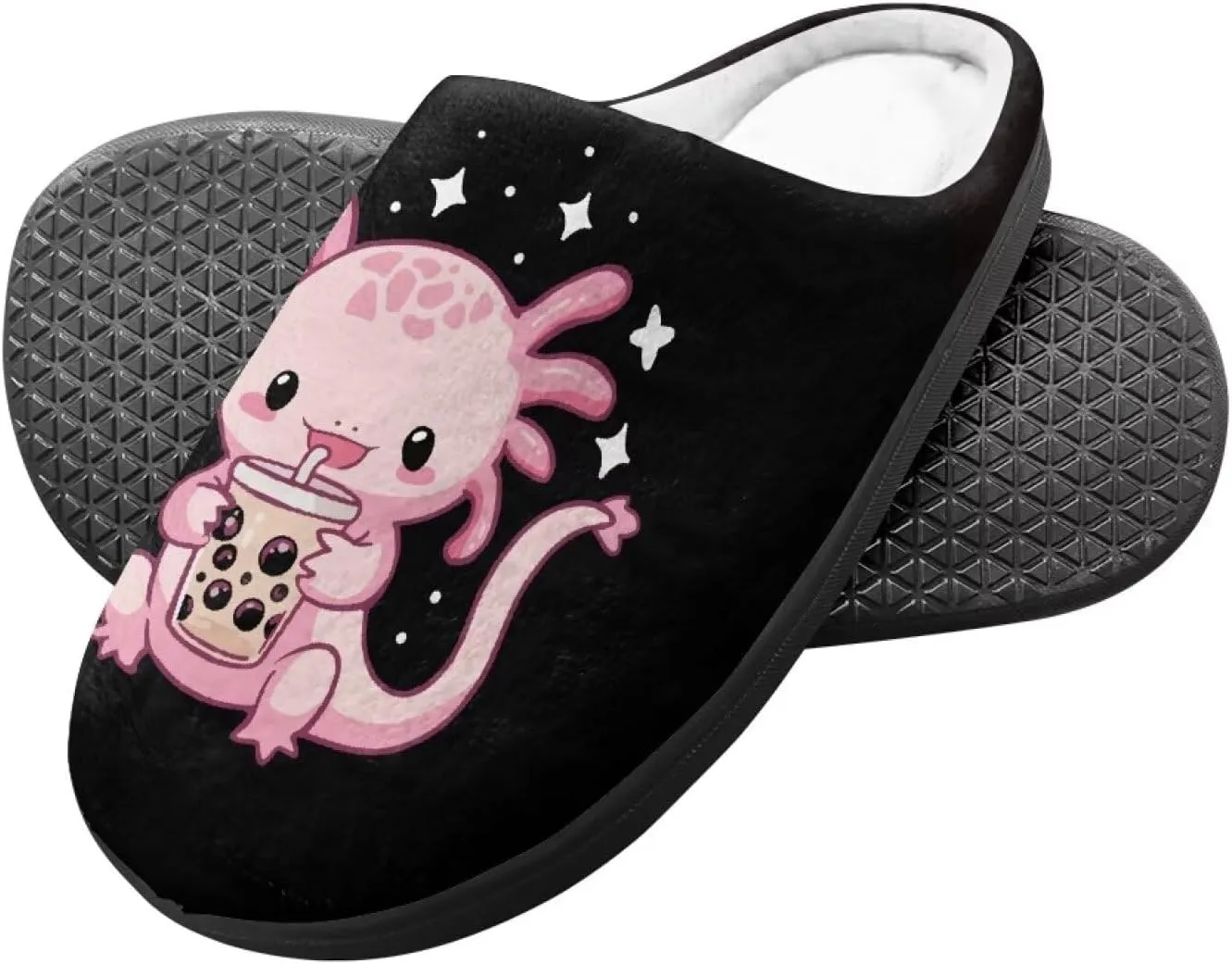 Lotusorchid Slippers for Kids Non Slip Fuzzy Warm Girls House Slipper Anti-Slip Boys Slippers Soft Bedroom Slipper