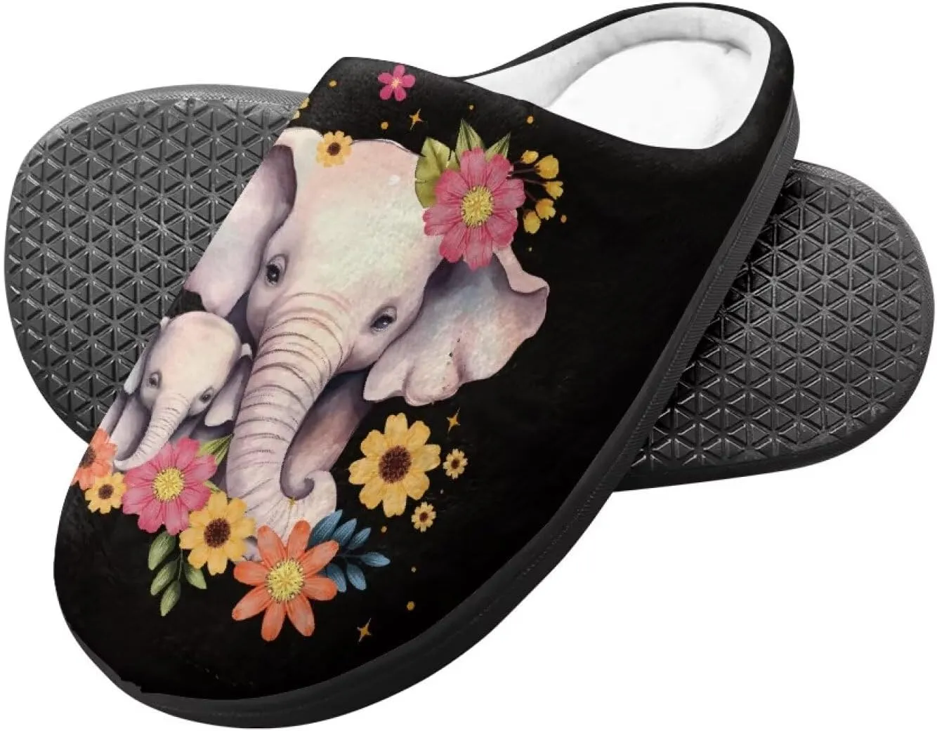 Lotusorchid Slippers for Kids, Soft Cushion House Slipper for Girls, Cozy Closed Toe Bedroom Slipper for Boys, Fuzzy Sleep Slippers
