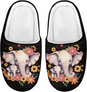 Lotusorchid Slippers for Kids, Soft Cushion House Slipper for Girls, Cozy Closed Toe Bedroom Slipper for Boys, Fuzzy Sleep Slippers