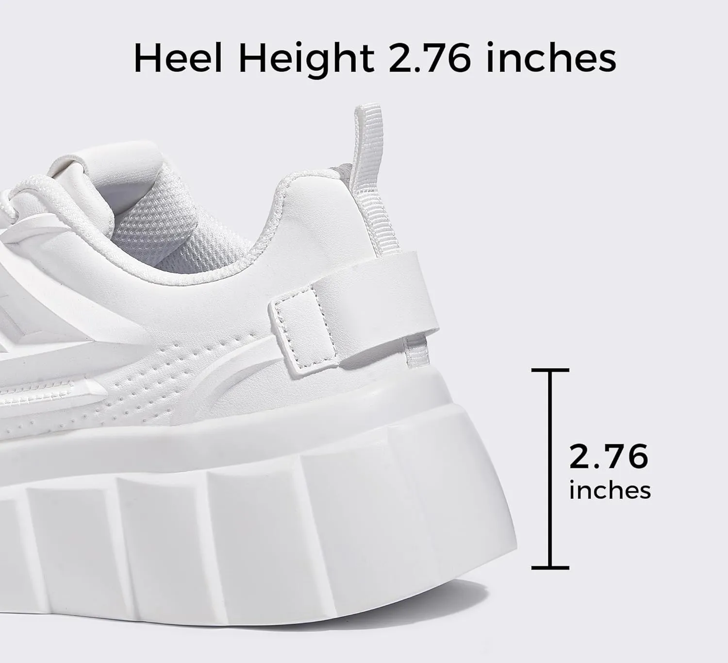 LUCKY STEP Women's Platform Fashion Sneakers Classic Tennis Faux Leather Low Top Casual Walking Shoes