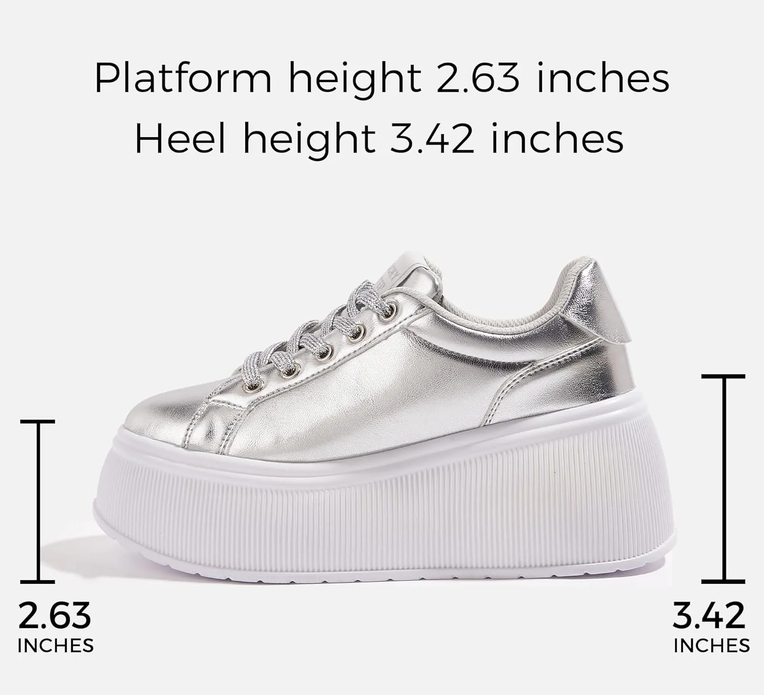 LUCKY STEP Women's Platform Fashion Sneakers Classic Wedge Canvas Casual Low Top Retro Walking Shoes