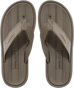 MALIDA Mens Flip Flops Non-Slip Bathroom Shower Shoes Waterproof Cushion foam Indoor and Outdoor Thong Sandals