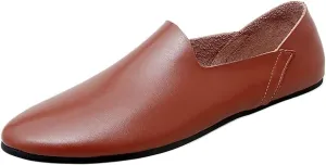 Men's Breathable Loafers – Lightweight Venetian Slip-On Shoes with Flat Heel, Anti-Slip Comfort for Walking