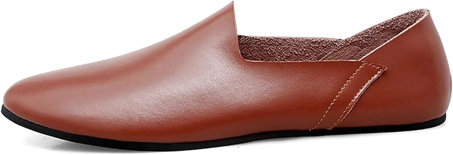 Men's Breathable Loafers – Lightweight Venetian Slip-On Shoes with Flat Heel, Anti-Slip Comfort for Walking