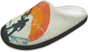 Mens Cozy Fluffy Slippers Slip On Casual House Shoes Indoor Warm Sandal Non Slip Slippers SizeUS 4-15