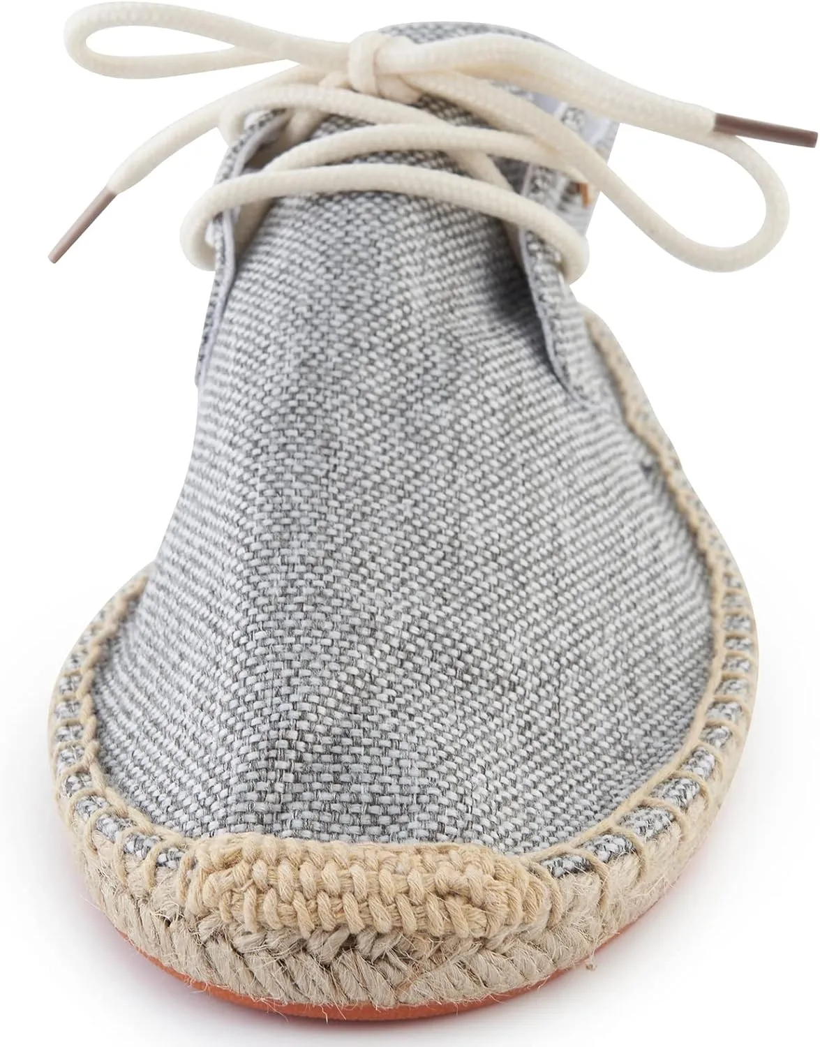 Men's Lace up Casual Canvas Slip on Flat Espadrille Shoes