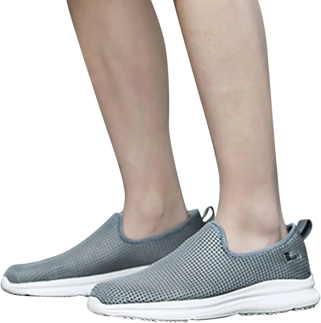 Men's Mesh Slip-On Loafers, Classic Stylish Sneakers, Flat-Soled Casual Lightweight Slipper Comfortable Breathable Walking Shoes, Soft Non-Slip Sole