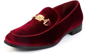 Men's Penny Slip-on Velvet Loafer Luxury Suede Tuxedo Dress Shoes Fancy Smoking Slipper Party Prom Wedding Shoes Comfortable Lightweight