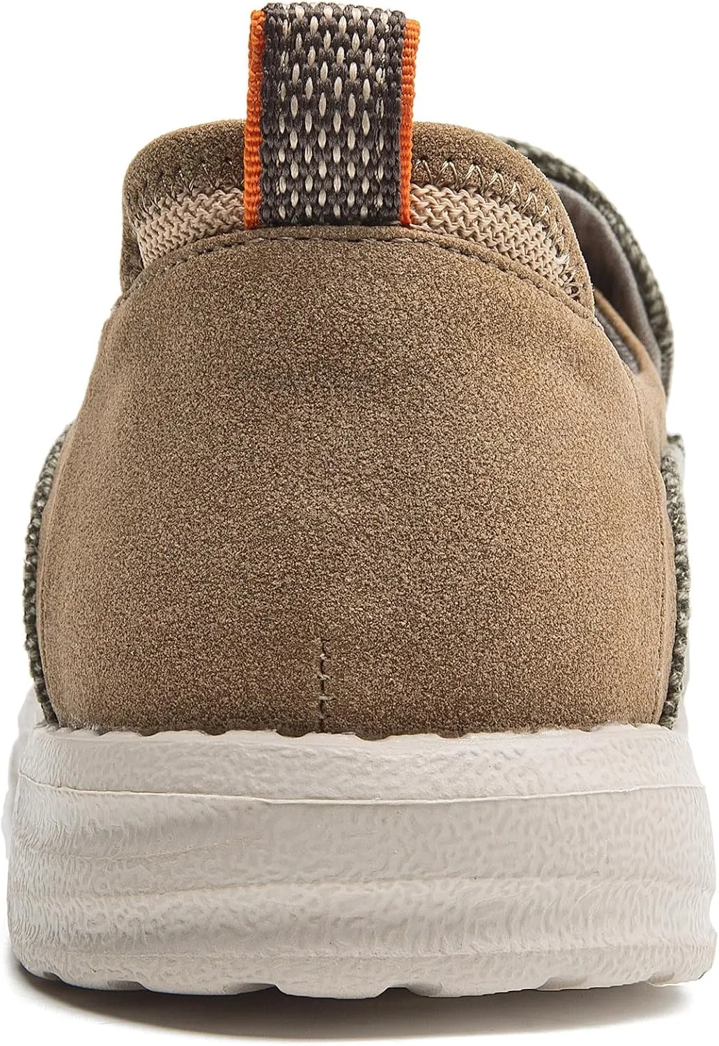 Men's Slip On Deck Shoes Casual Canvas Loafers Slip-Ons Hands Free Comfortable Stretch Flat Boat Shoes