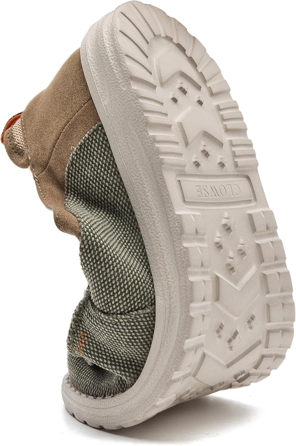 Men's Slip On Deck Shoes Casual Canvas Loafers Slip-Ons Hands Free Comfortable Stretch Flat Boat Shoes