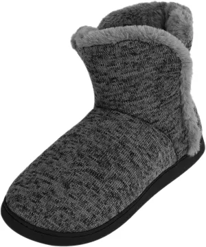 Men's Winter House Boots Slipper Fleece Lined Indoor Anti-slip Outdoor Bootie Slippers Home Shoes