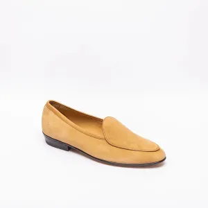 Mocassino slip-on Baudoin & Lange Sagan Classic in camoscio beige