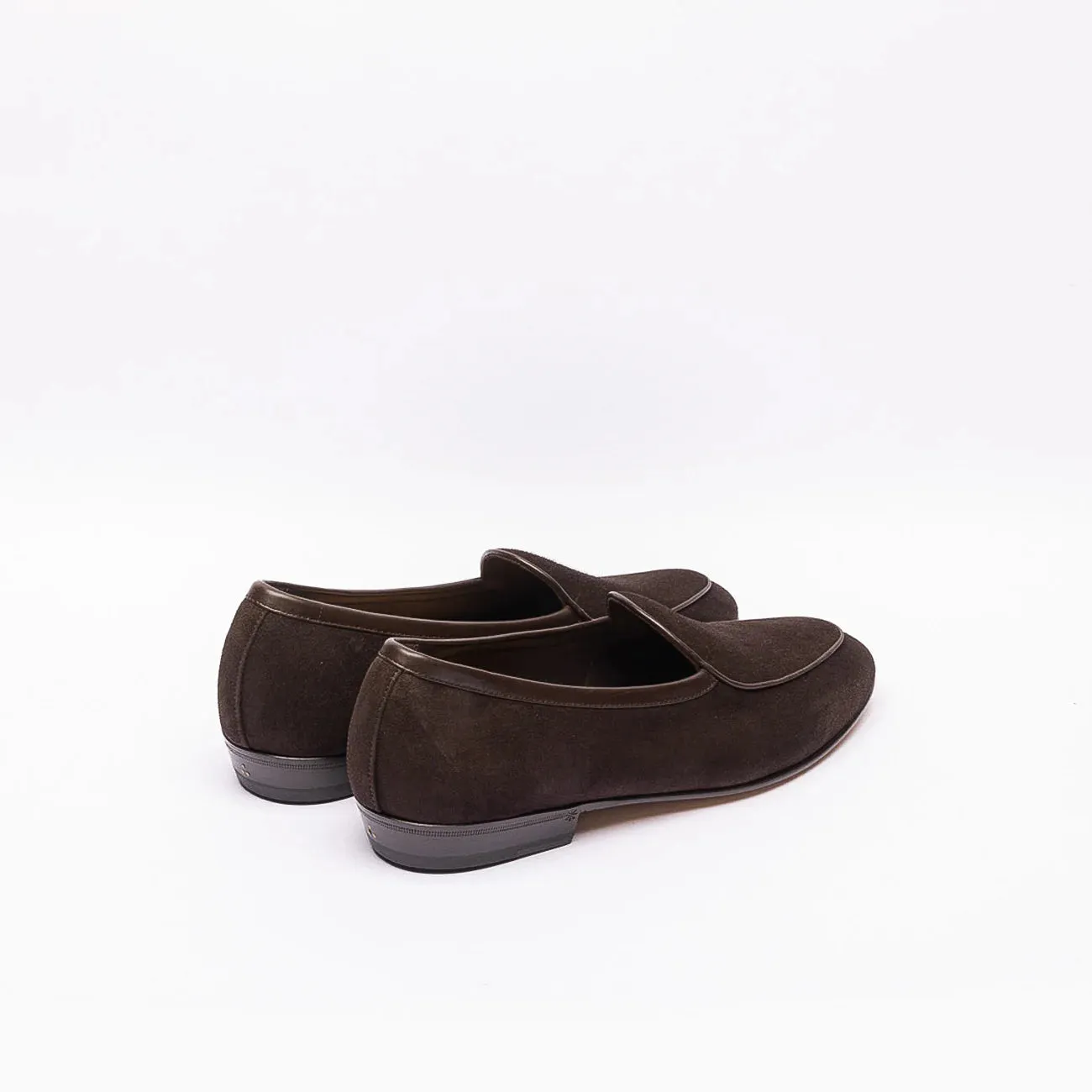 Mocassino slip-on Baudoin & Lange Sagan Classic in camoscio marrone