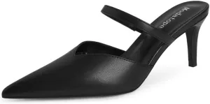 Modatope Close Toe Heels for Women Pointed Toe High Heels Pumps Womens Heeled Mules