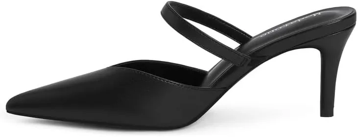 Modatope Close Toe Heels for Women Pointed Toe High Heels Pumps Womens Heeled Mules