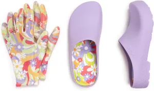 MUK LUKS Women's Garden Clog and Glove Set Sandal