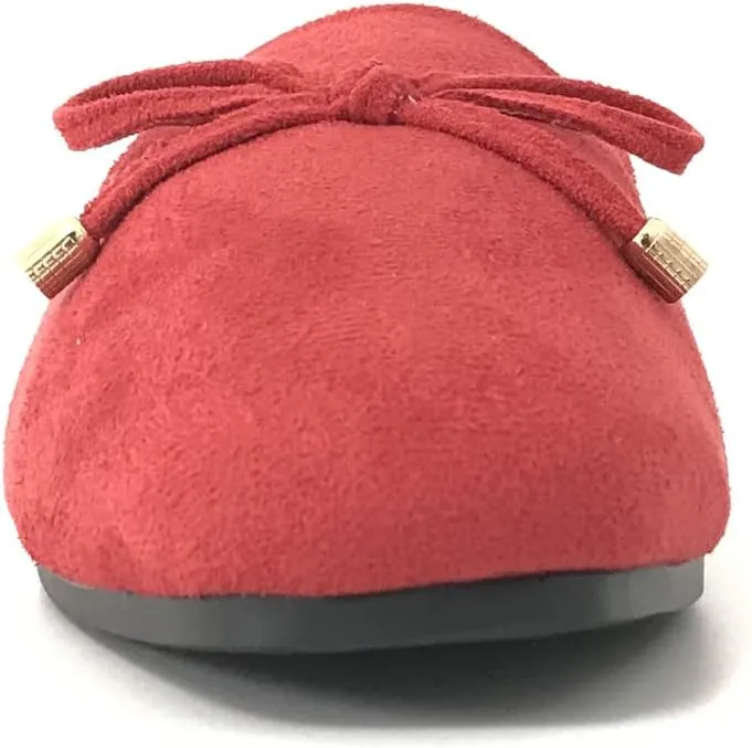 Mule Loafers for Women Flats Bowknot Slip On Slides Open Back Summer Casual Shoes