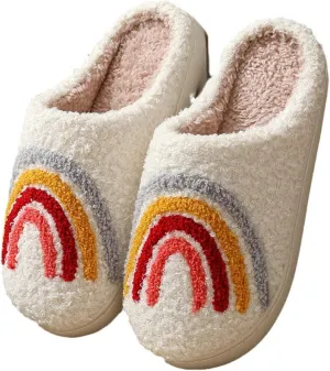 Mushroom Slippers Rainbow Slipper Heart Lover Slipper Home Slippers Indoor Slippers For Kids Women Men Girls