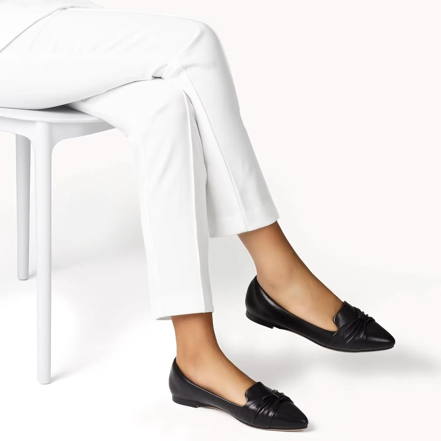 MUSSHOE Flat Shoes Women Comfortable Slip on Women's Flats Dress Shoes for Women
