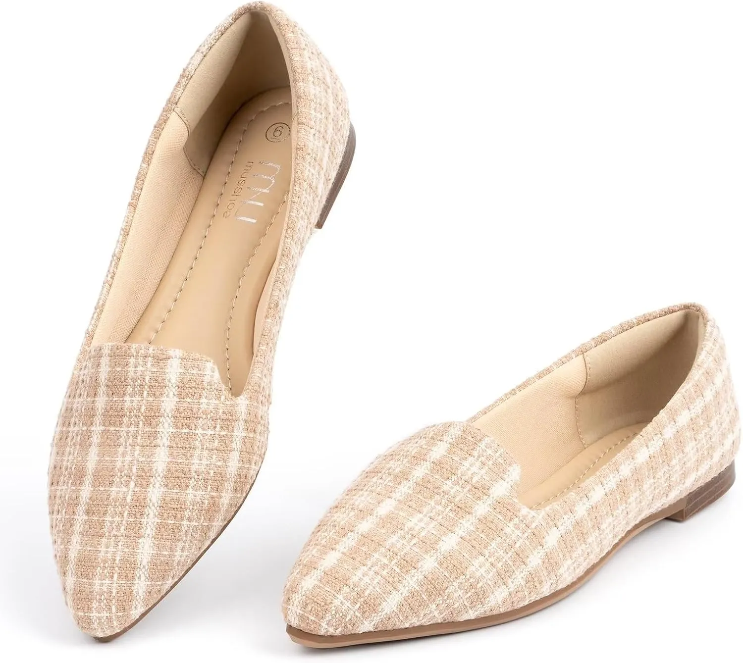 MUSSHOE Flat Shoes Women Comfortable Slip on Women's Flats