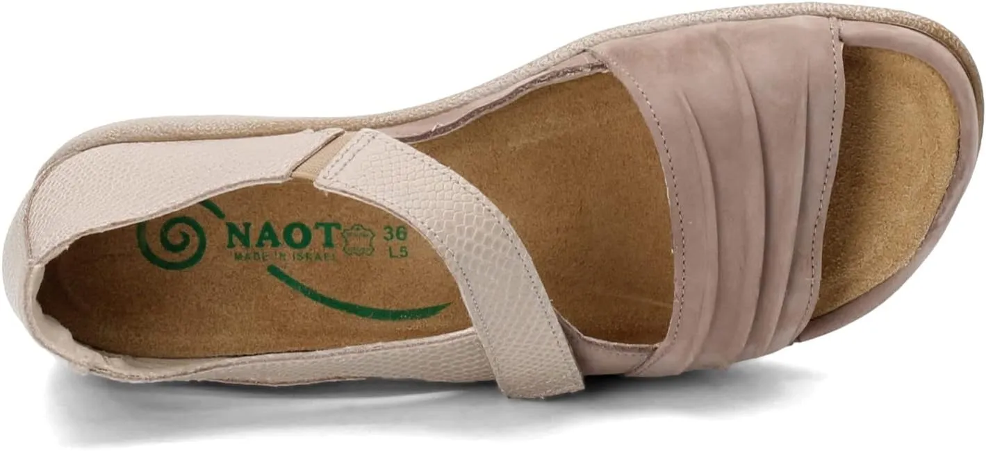 NAOT Footwear Papaki Women’s Sandal with Cork Footbed and Arch Support Sandal With Removable Footbed - Comfort and Support – - Slip Resistant Lightweight and Perfect for Travel - Medium Fit