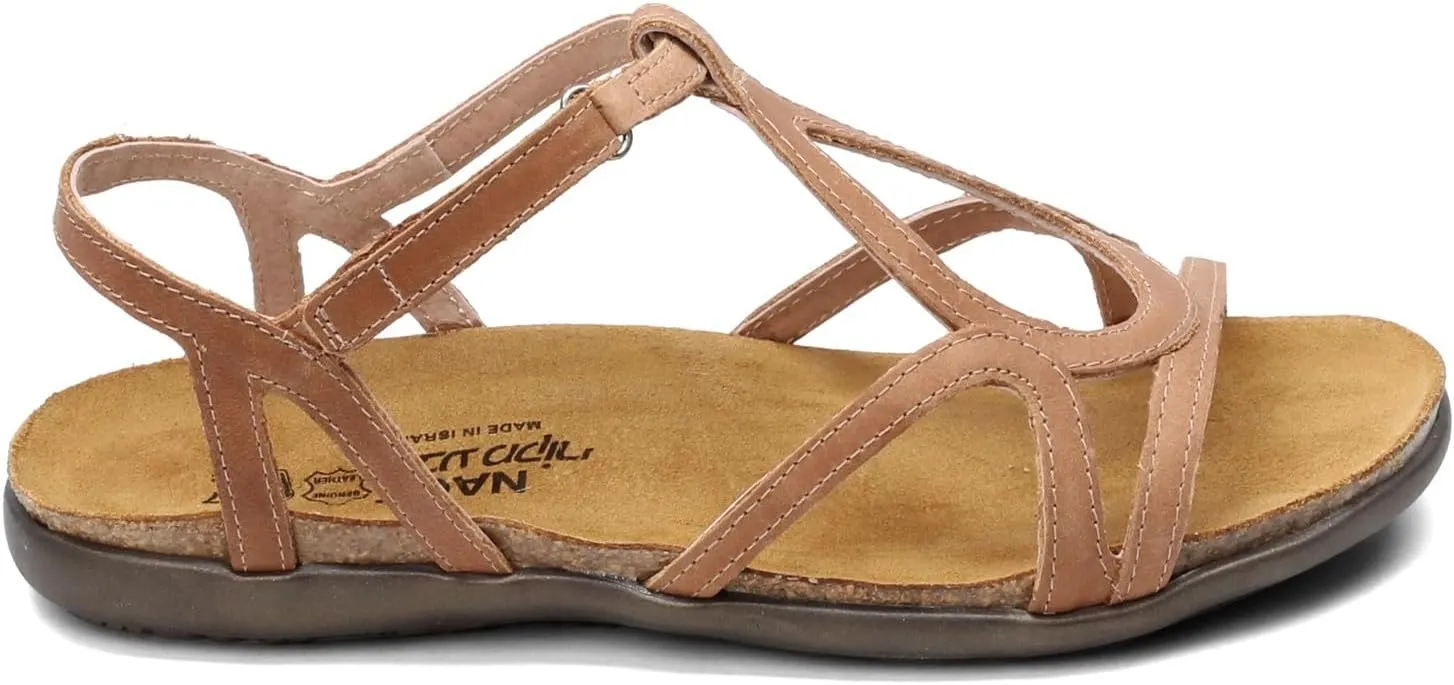 NAOT Footwear Women’s Dorith Sandal with Cork Footbed and Arch Support Footbed - Adjustable Sandal With Backstrap - Comfort and Support – Lightweight and Perfect for Travel - Narrow to Medium Fit