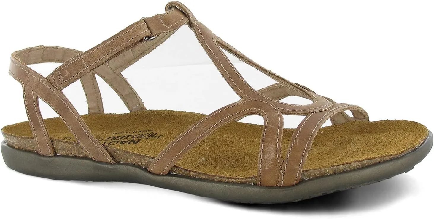 NAOT Footwear Women’s Dorith Sandal with Cork Footbed and Arch Support Footbed - Adjustable Sandal With Backstrap - Comfort and Support – Lightweight and Perfect for Travel - Narrow to Medium Fit