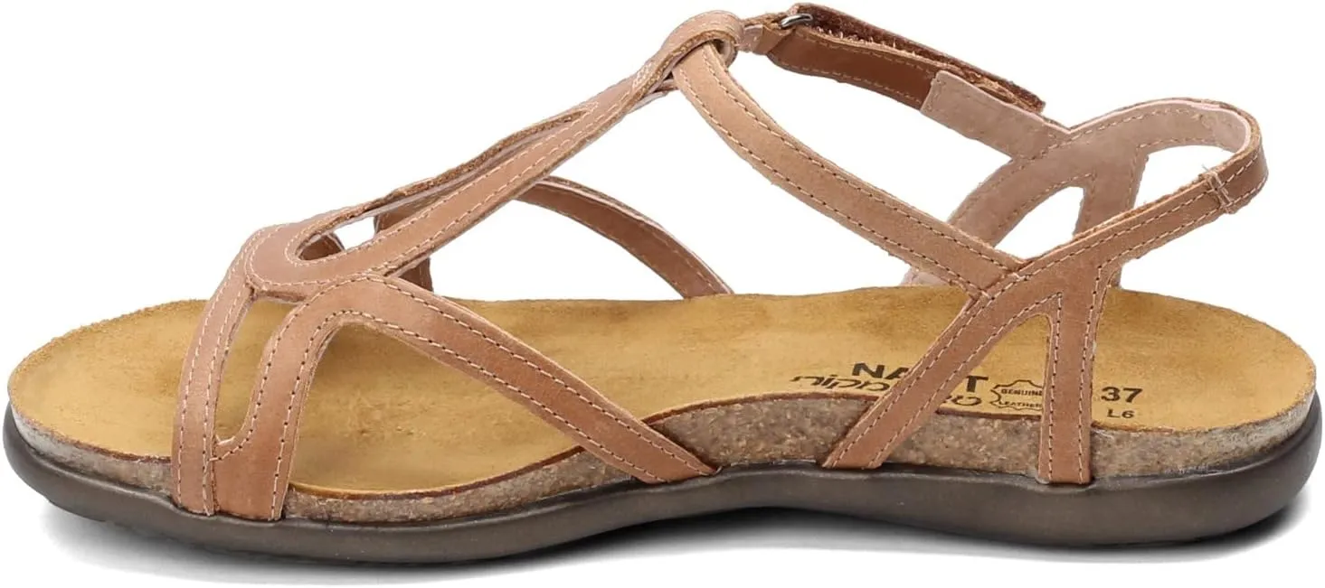 NAOT Footwear Women’s Dorith Sandal with Cork Footbed and Arch Support Footbed - Adjustable Sandal With Backstrap - Comfort and Support – Lightweight and Perfect for Travel - Narrow to Medium Fit