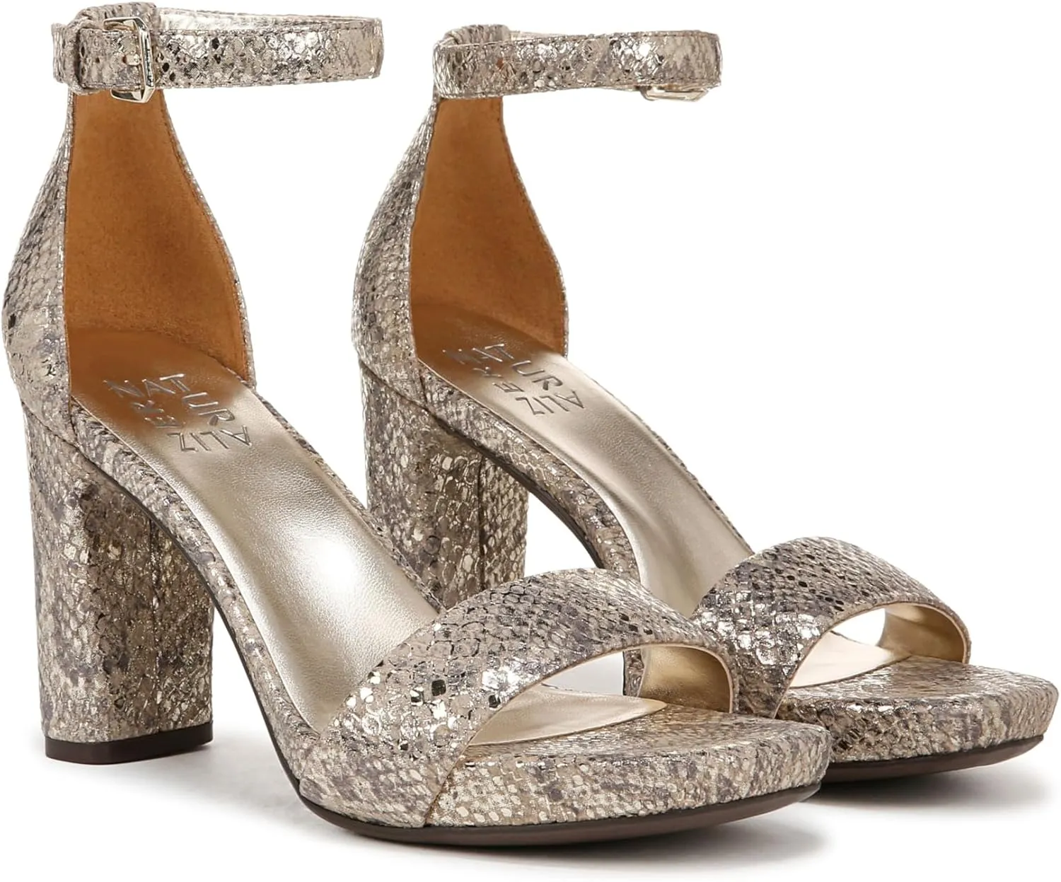 Naturalizer Women's Joy Ankle Strap Heeled Dress Sandal