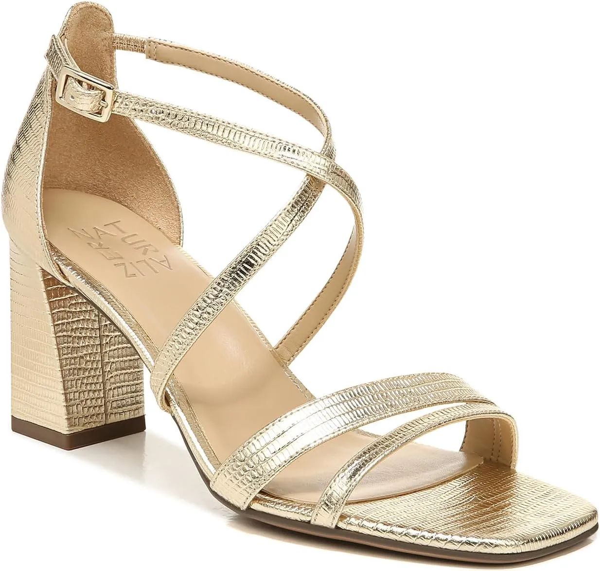 Naturalizer Women's Tiff Square Toe Block Heel Sandal