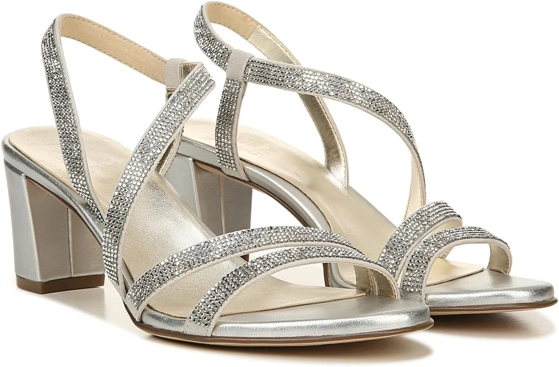 Naturalizer Women's Vanessa2 Rhinestone Embellished Strappy Heeled Sandal