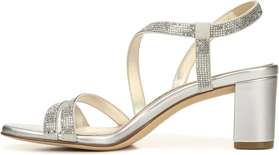 Naturalizer Women's Vanessa2 Rhinestone Embellished Strappy Heeled Sandal