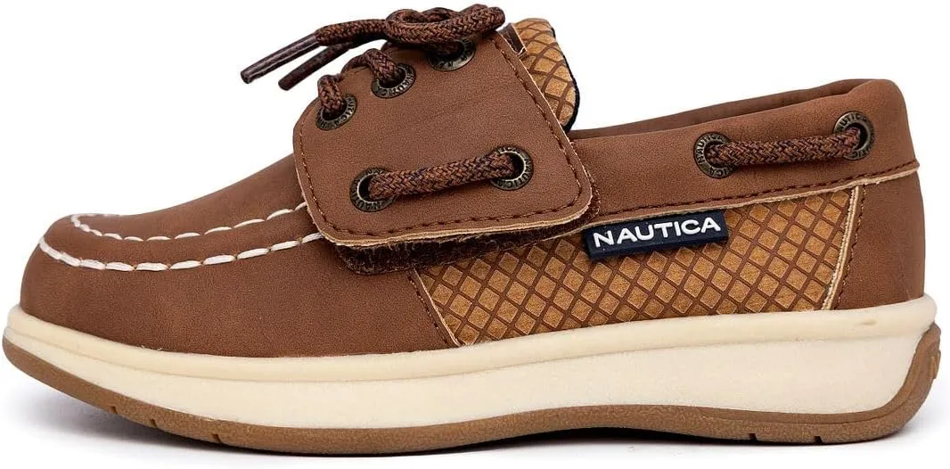Nautica Kid's Spinnaker Youth Boat Shoe Casual Loafer 2 Eye Lace (Little Kid/Big Kid)