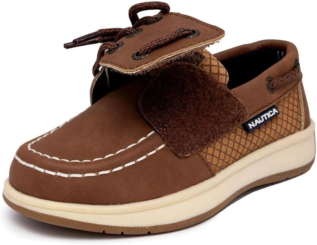 Nautica Kid's Spinnaker Youth Boat Shoe Casual Loafer 2 Eye Lace (Little Kid/Big Kid)