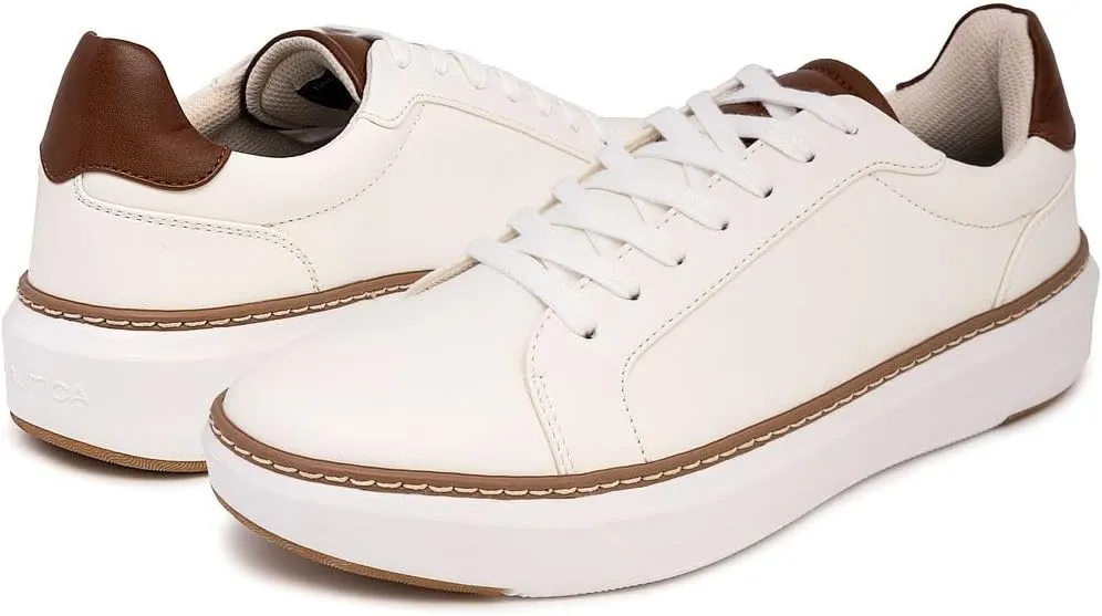 Nautica Men's Classic Lace-Up Low Top Fashion Sneaker Loafer - Stylish and Comfortable Casual Shoe