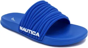 Nautica Men's Open Toe Slide Sandals - Comfortable Indoor & Outdoor Shower Slippers