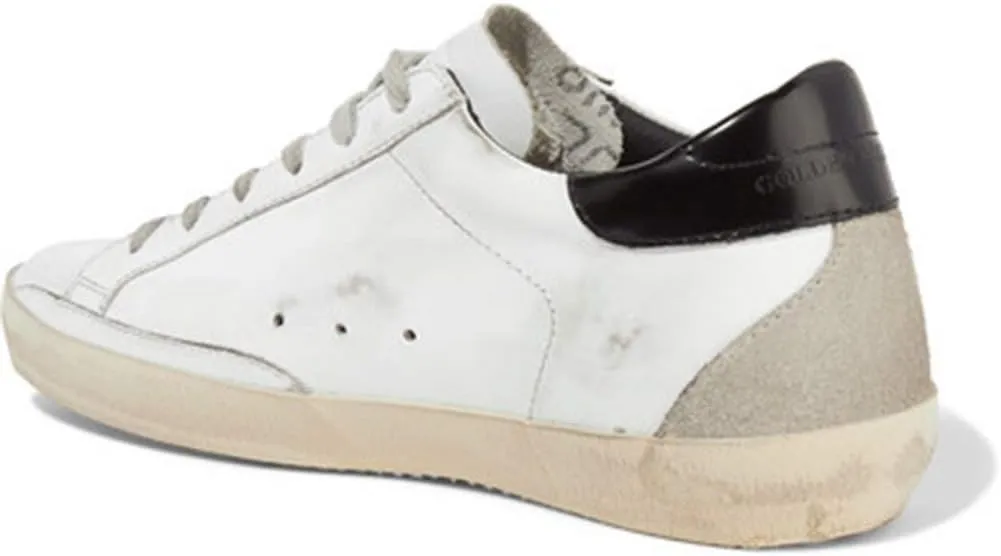 nesho Women's Trainers Sneakers Low Top Leather Casual Walking Shoes Slide