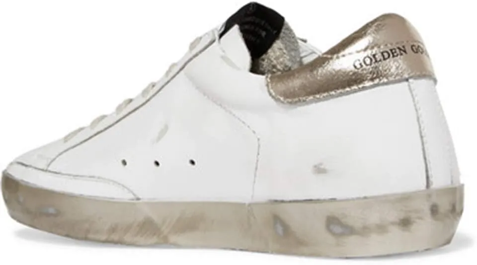 nesho Women's Trainers Sneakers Low Top Leather Casual Walking Shoes Slide