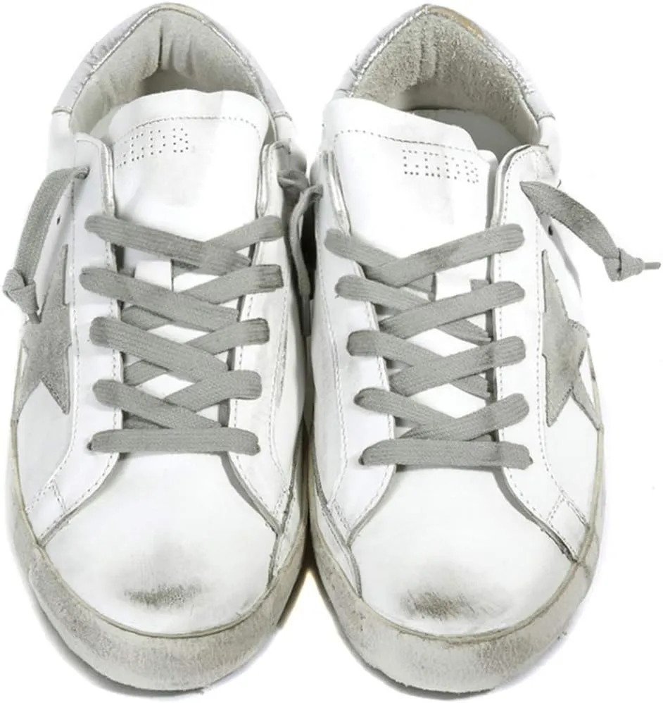 nesho Women's Trainers Sneakers Non-Slip Leather Casual Shoes Low Top Slide