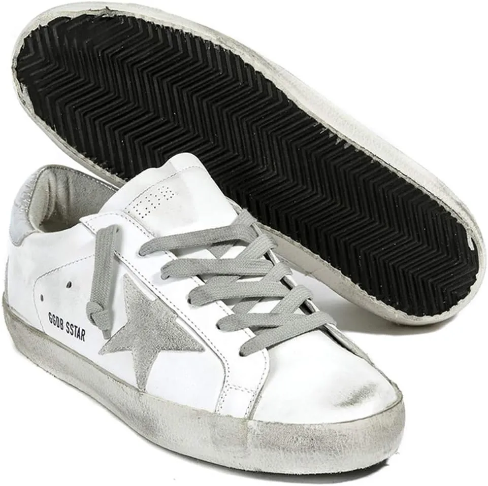 nesho Women's Trainers Sneakers Non-Slip Leather Casual Shoes Low Top Slide